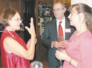 Champagne, chocolate and lively conversation