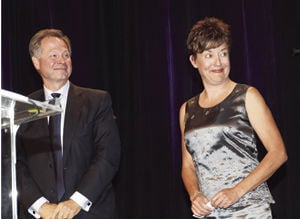 Kelly Brough meets her match at 'I Have a Dream' roast