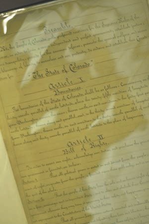 Colorado Constitution exhibit inspires dialogue