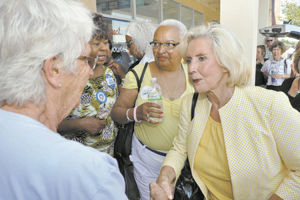 National DNC leader Wasserman Schultz campaigns for Obama in Denver