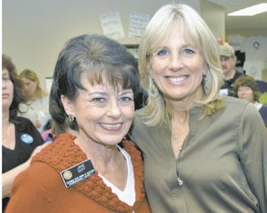 Second Lady makes first rate pitch for Obama-Biden