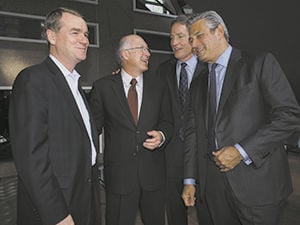 Ken Salazar is welcomed back home by friends, family
