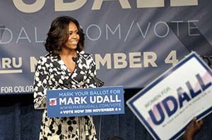 First Lady tells Dems to turn out, not tune out