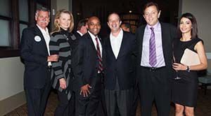 Hickenlooper supporters wait for their train to come in