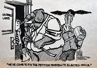 Buchanan gives ’em hell, wins Senate primary; Romer blasts Allott vote on anti-billboard bill