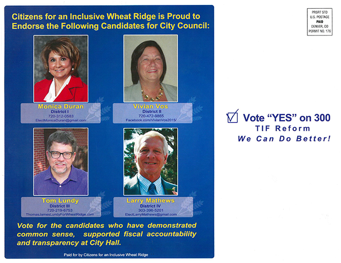 Wheat Ridge issue committee faces campaign finance scrutiny