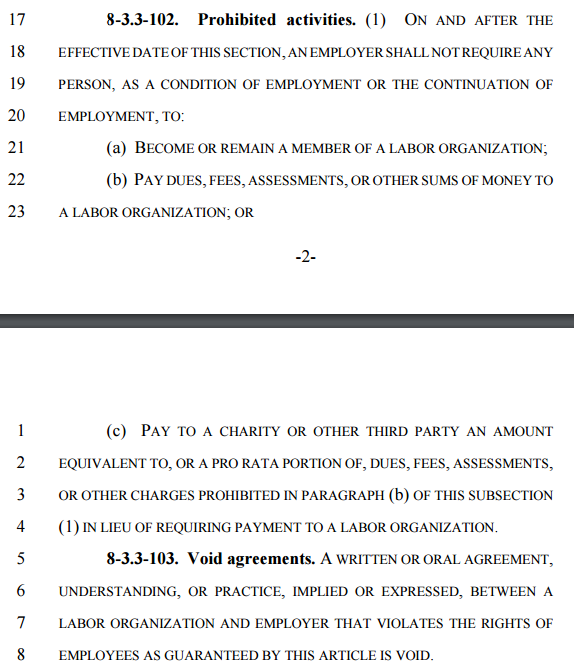 Senate Shenanigans: Ulibarri amendment momentarily guts Neville 'right to work' bill