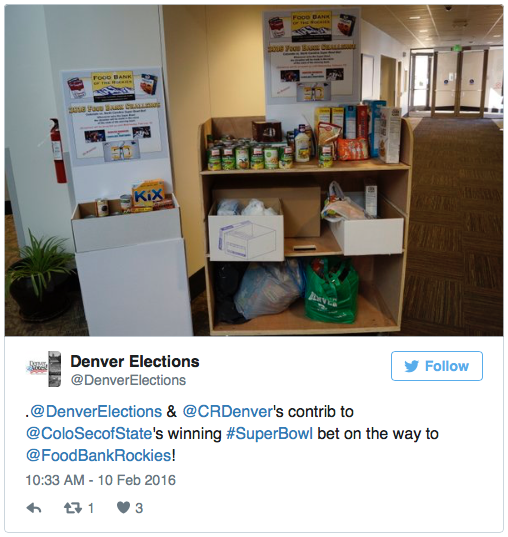 BARTELS: Arapahoe County GOP piggybacks on Secretary Wayne Williams’ food bank bet