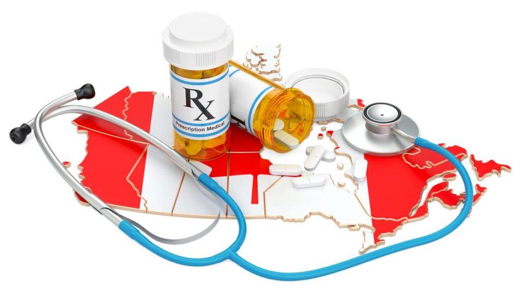 Healthcare in Canada concept, 3D rendering isolated on white background