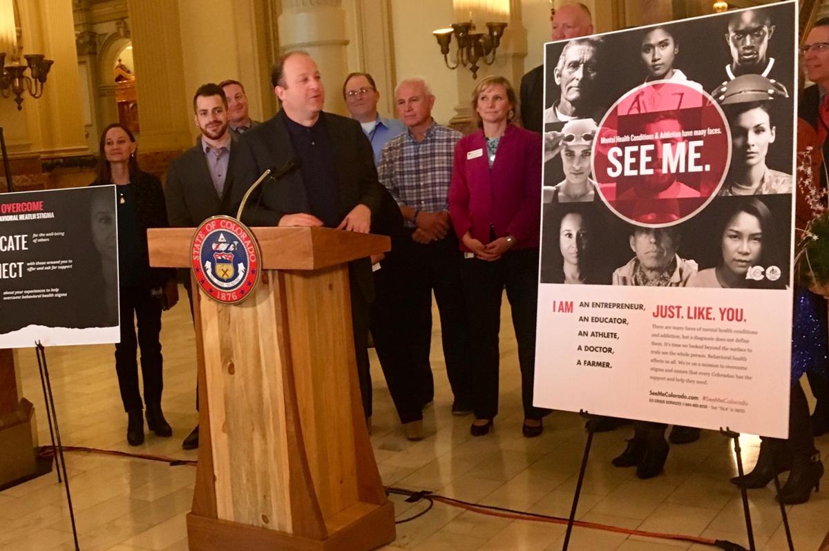 Gov. Jared Polis announces SEE ME campaign at the Colorado Capitol