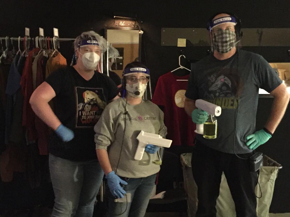 Backstage crew