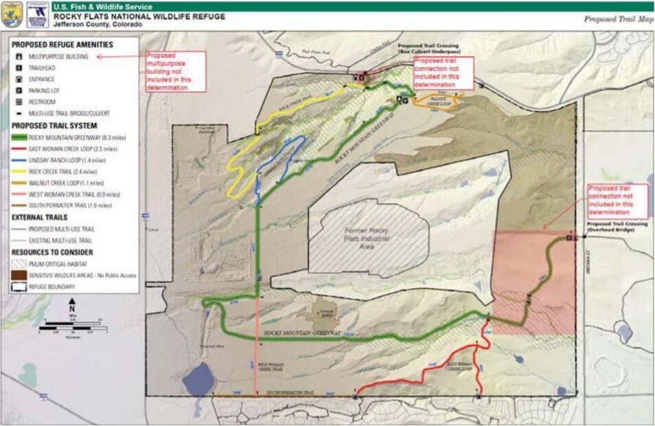 Rocky Flats National Wildlife Refuge trails map