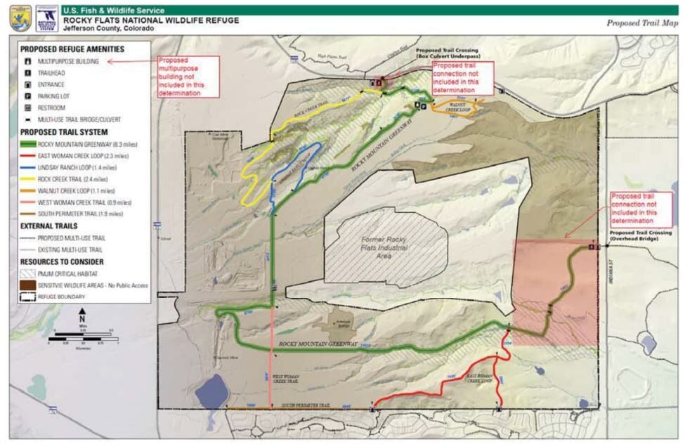 2018 modifications to Rocky Flats trails