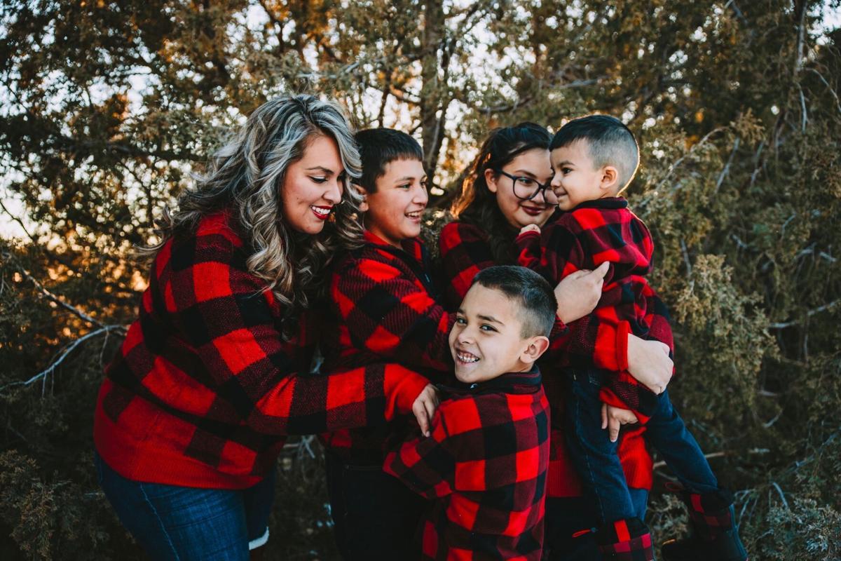 Blanca Salomon with her four children