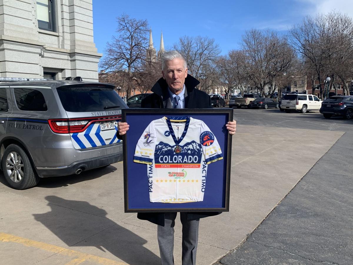 Rep. Rick Taggart and his championship jersey