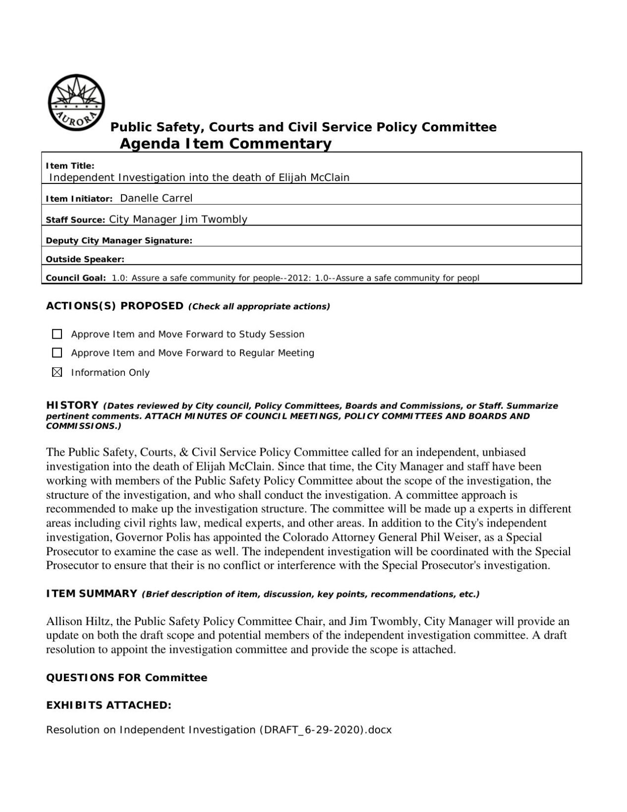 Fourth probe into Elijah McClain’s death moves forward