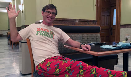 Mr. Frog: A slowly boiling candidate leaps into the U.S. Senate race