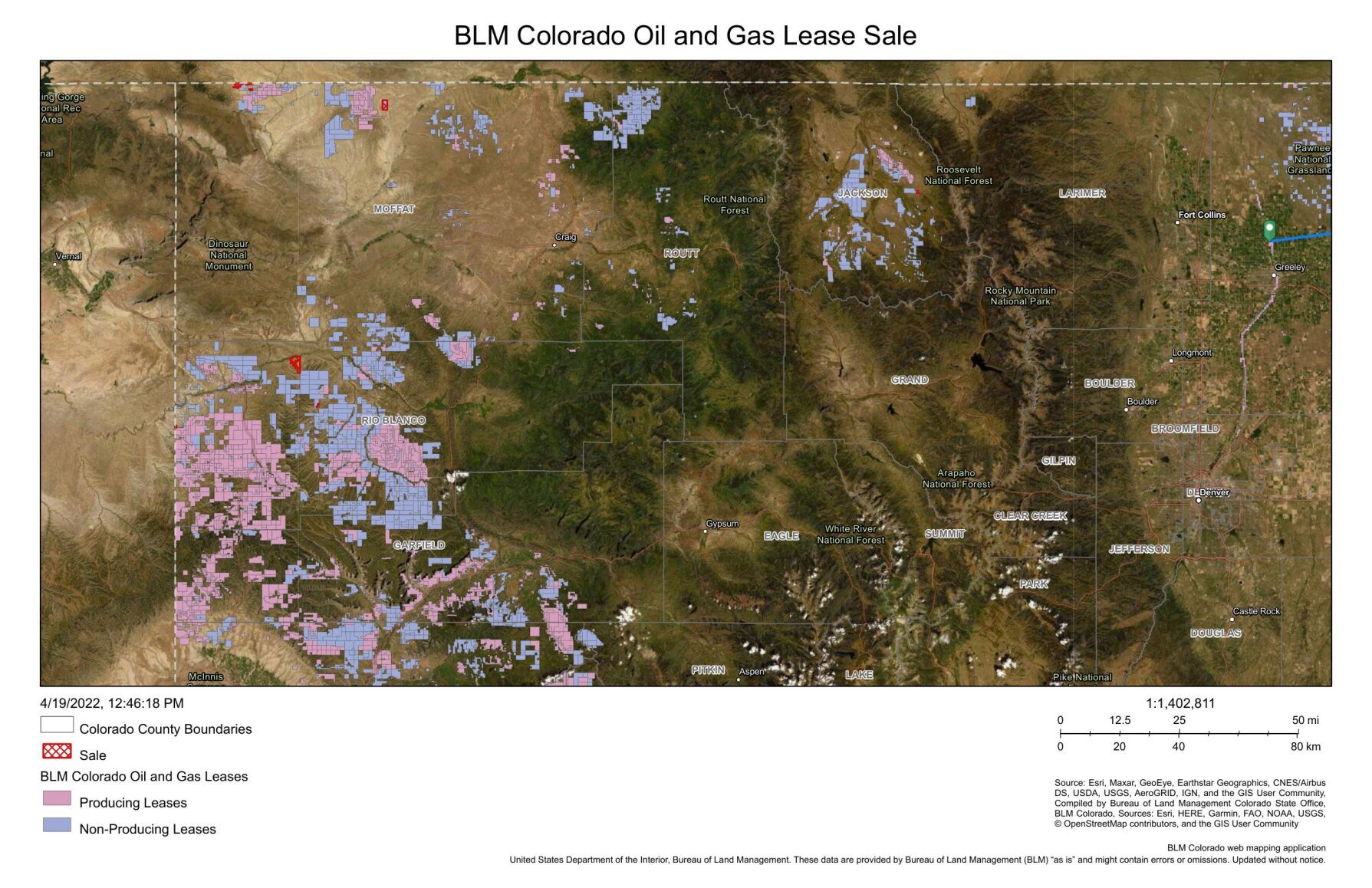 5,276 acres in Colorado to be leased for oil, gas extraction