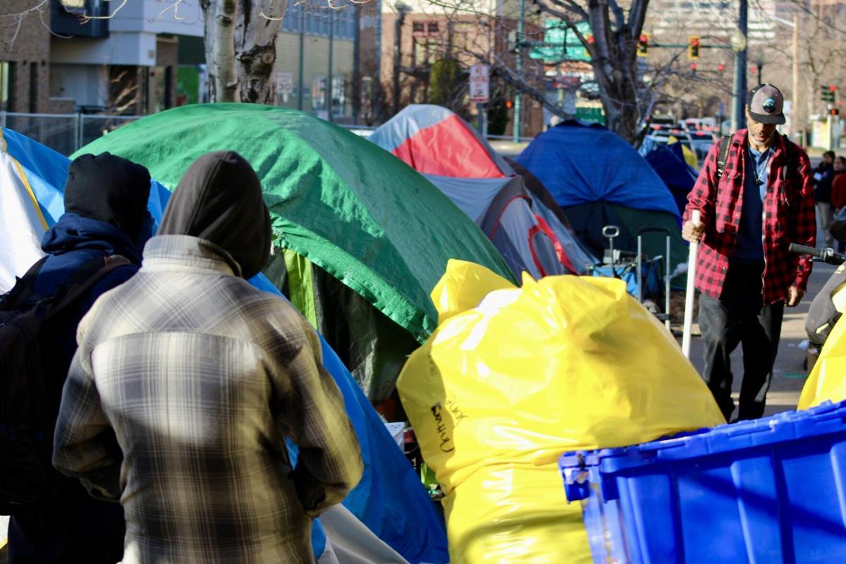 18th Avenue and Marion Street homeless encampment (copy)