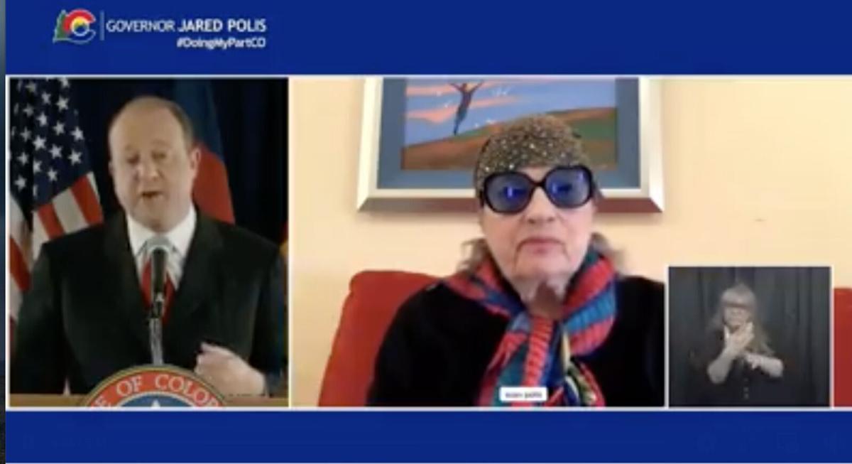 Jared Polis and Susan Polis Schutz Zoom