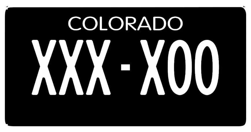 What’s the deal with Colorado’s black license plates?