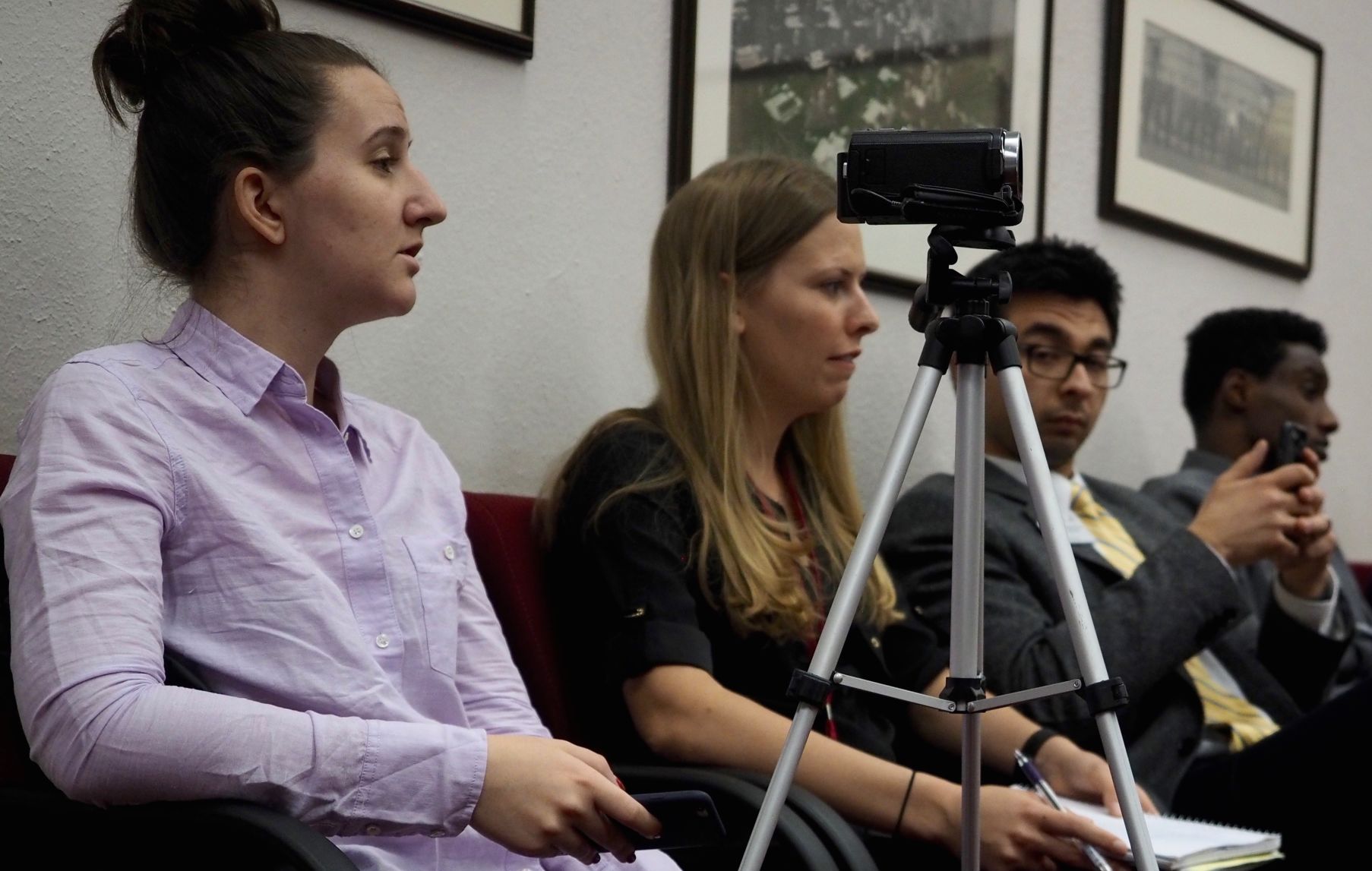 Candidate Carroll, and her tracker, see college lender bill stifled by Senate GOP