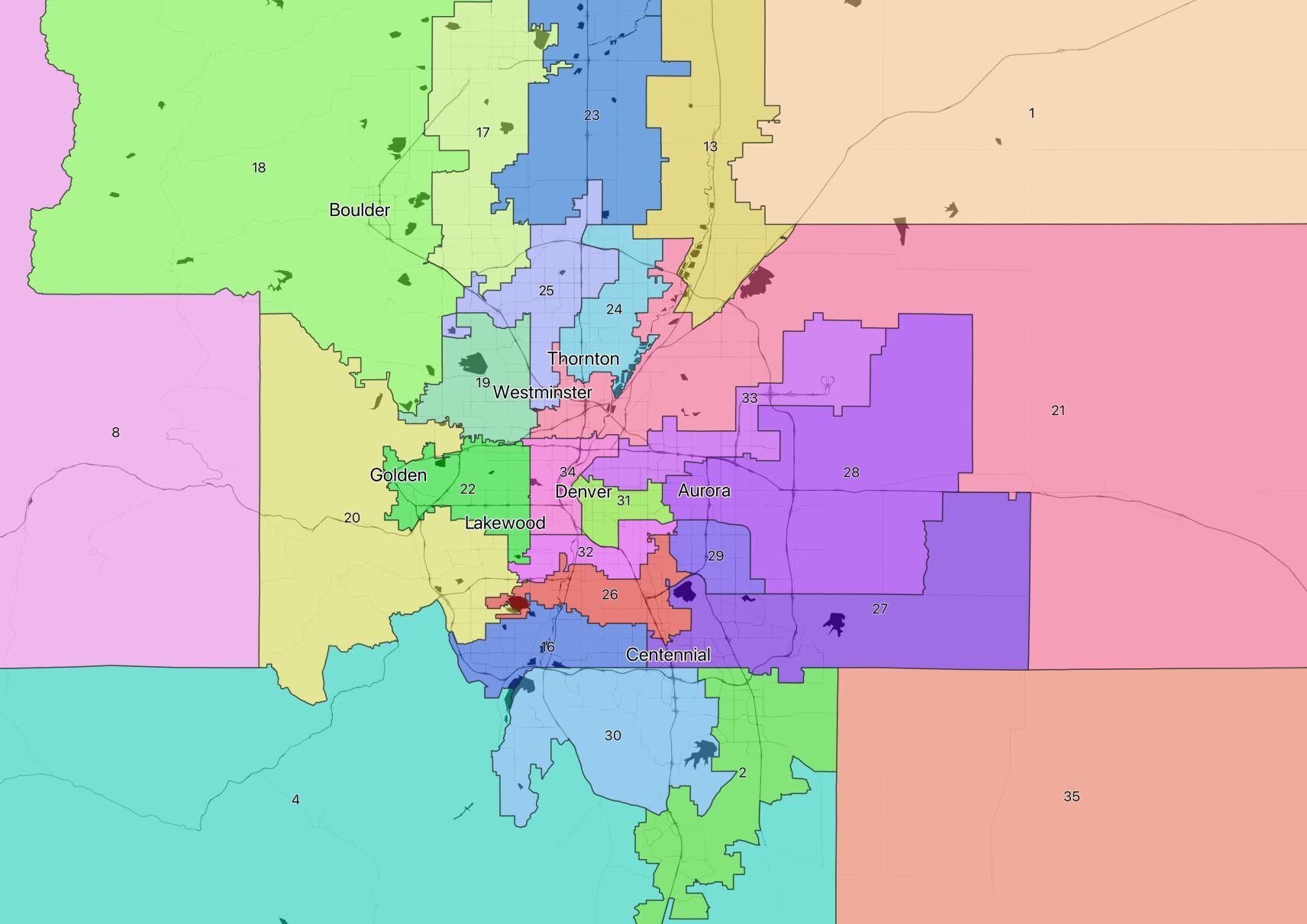 Colorado legislative redistricting commission releases possibly final maps