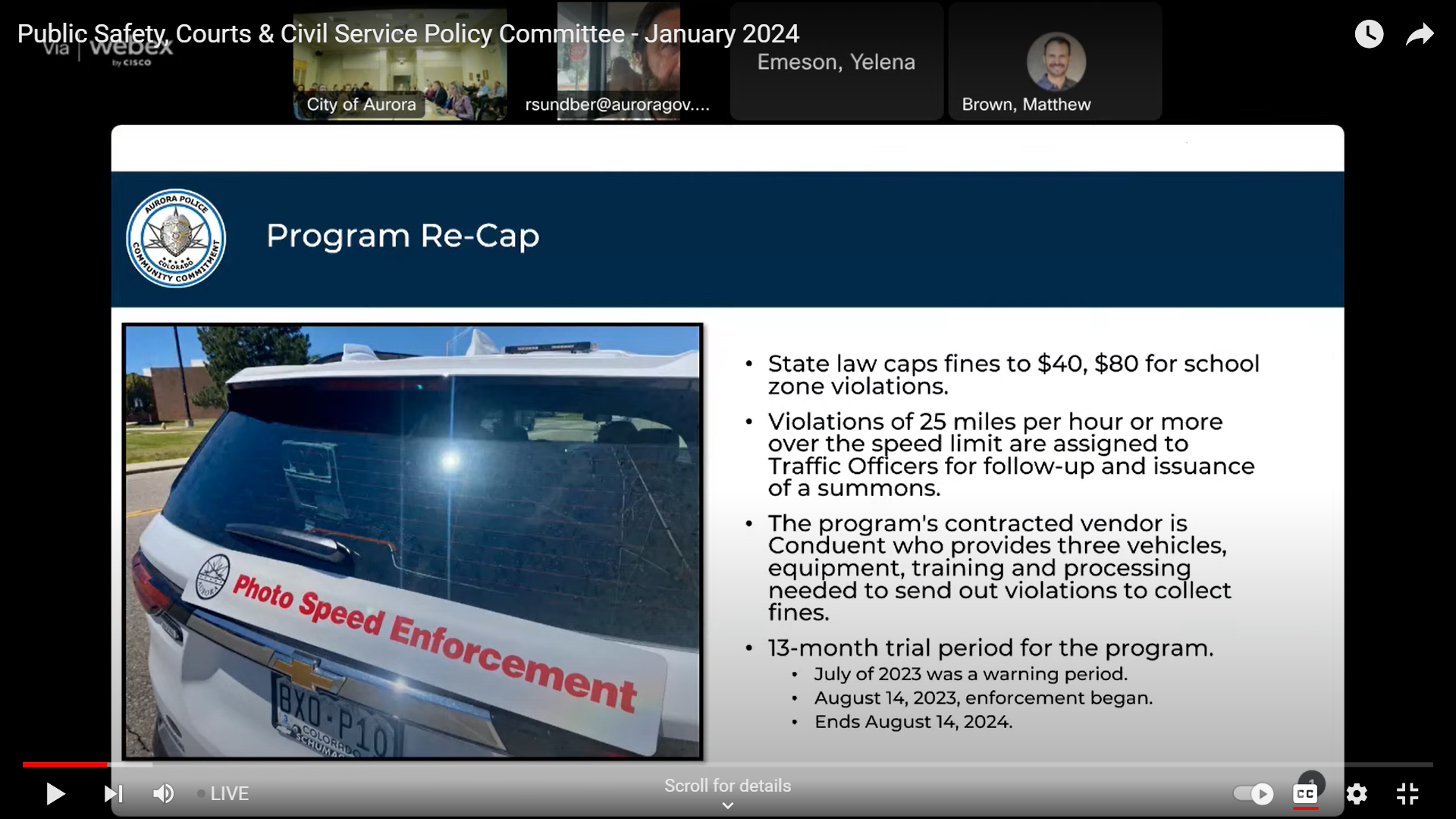 Aurora lawmakers look to end photo speed enforcement program contract
