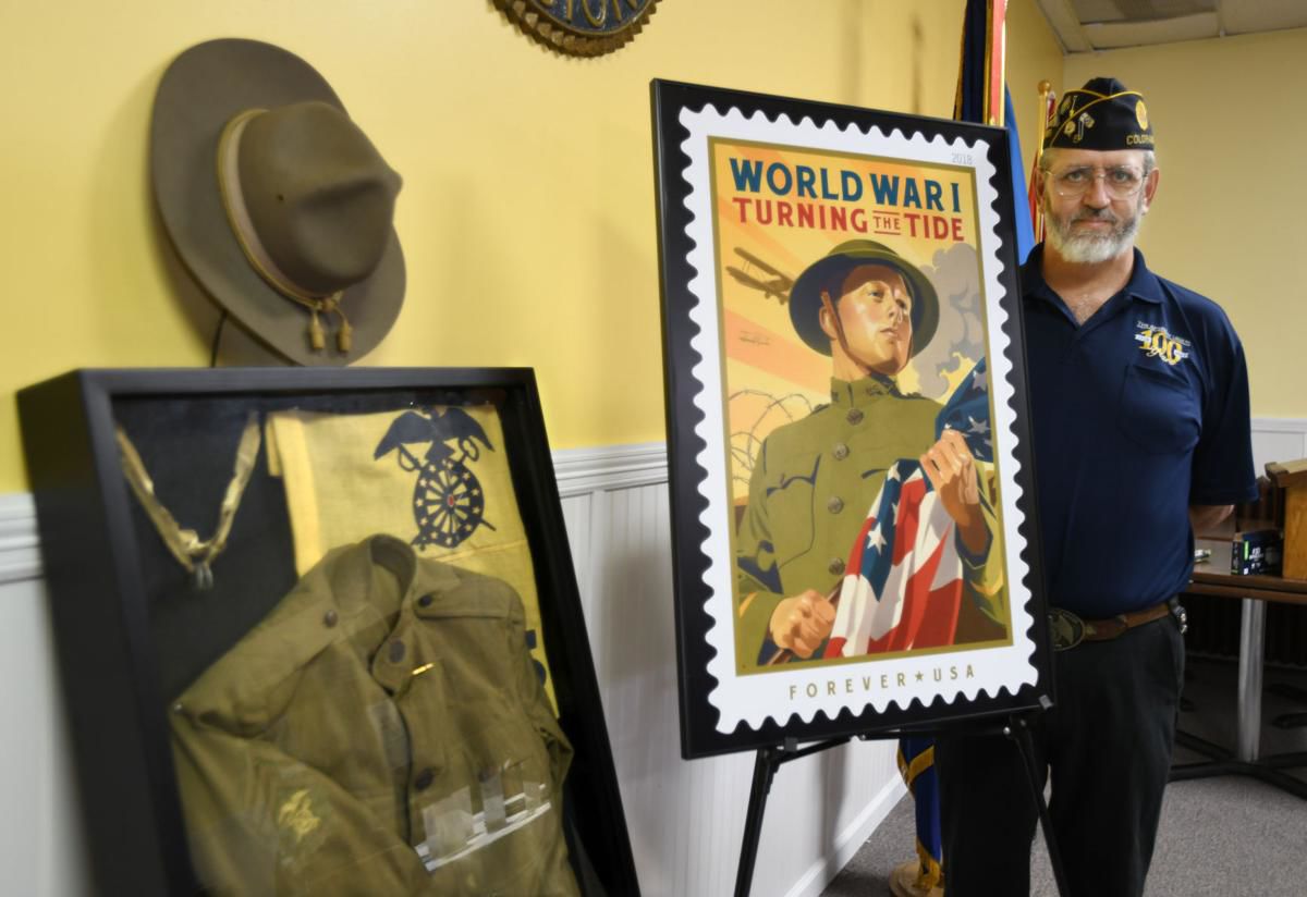 Stamp unveiled at Colorado Springs gathering marks century since World War I