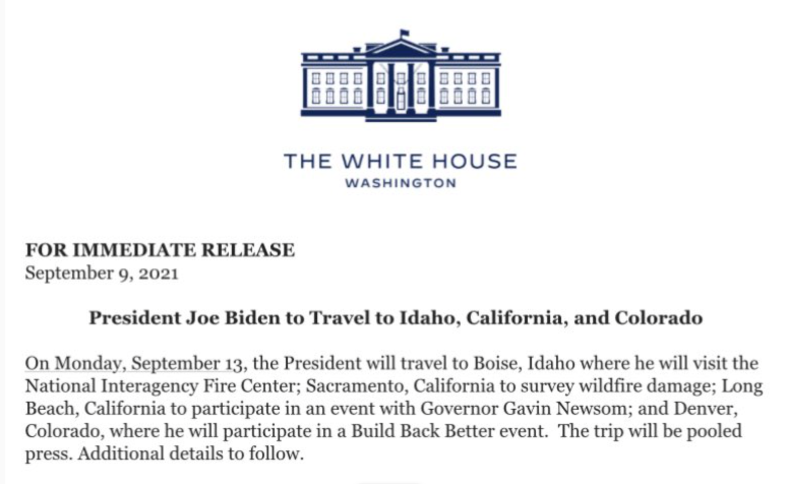 President Biden is coming to Denver to talk economics