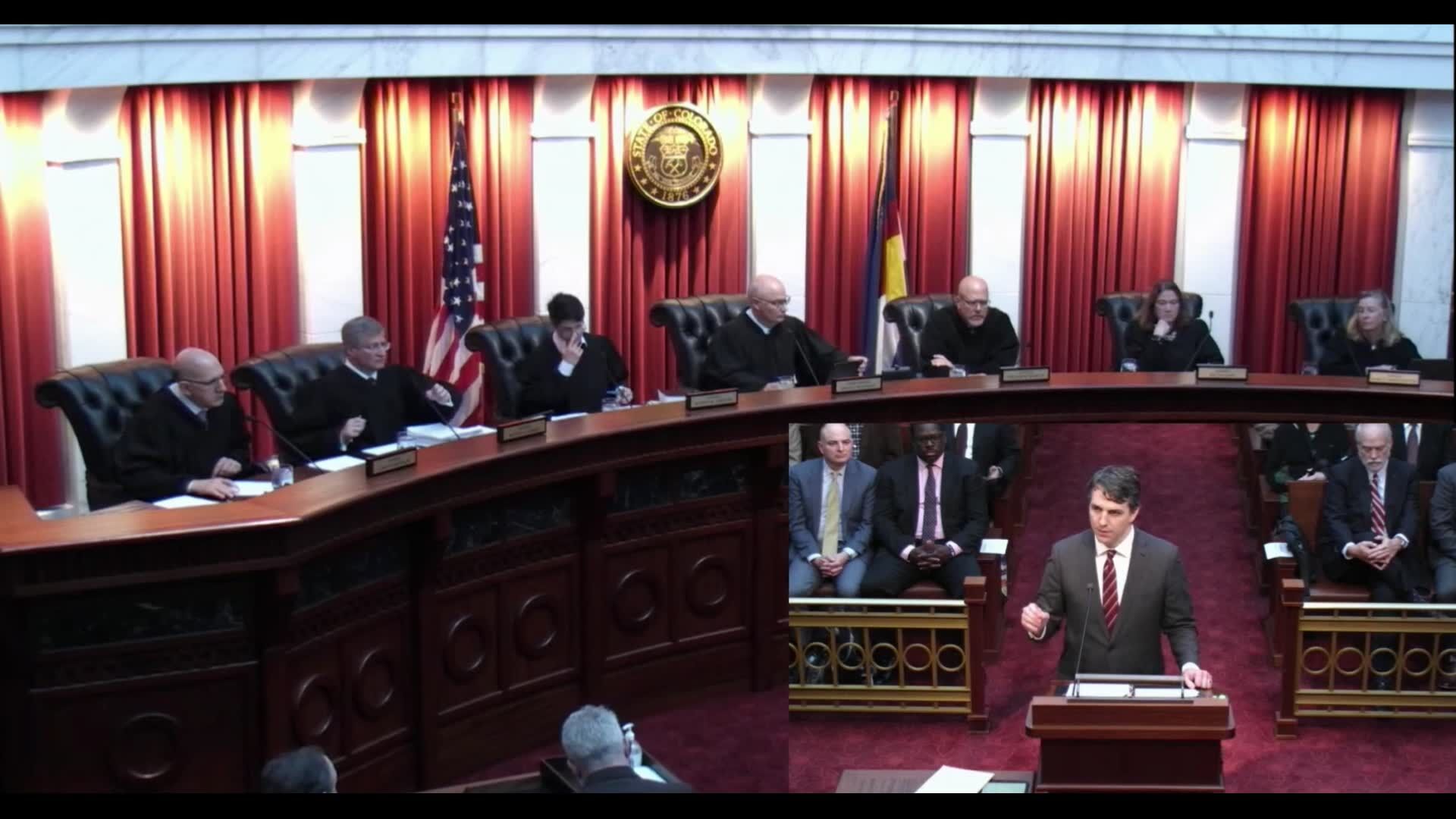 Colorado justices grapple with unprecedented possibility of disqualifying Trump from ballot