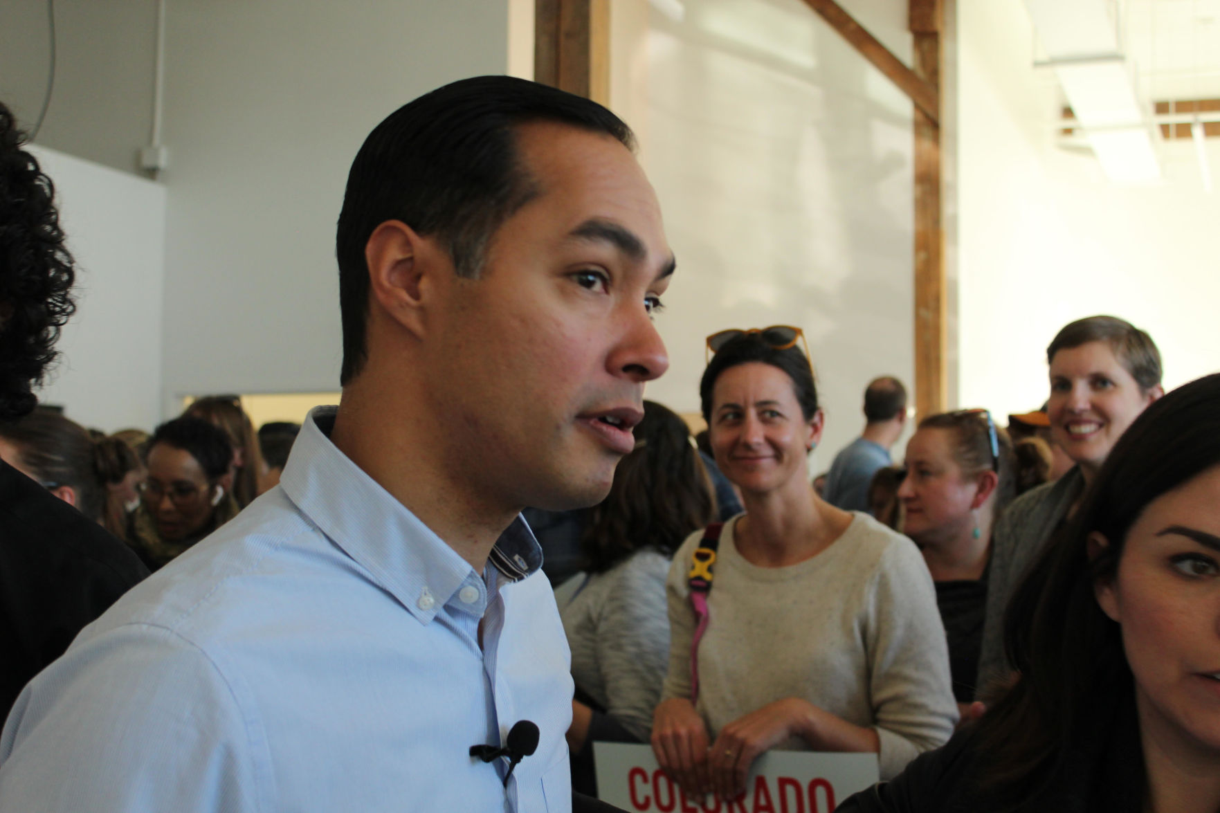 Julian Castro revs up canvassers for Warren in Denver