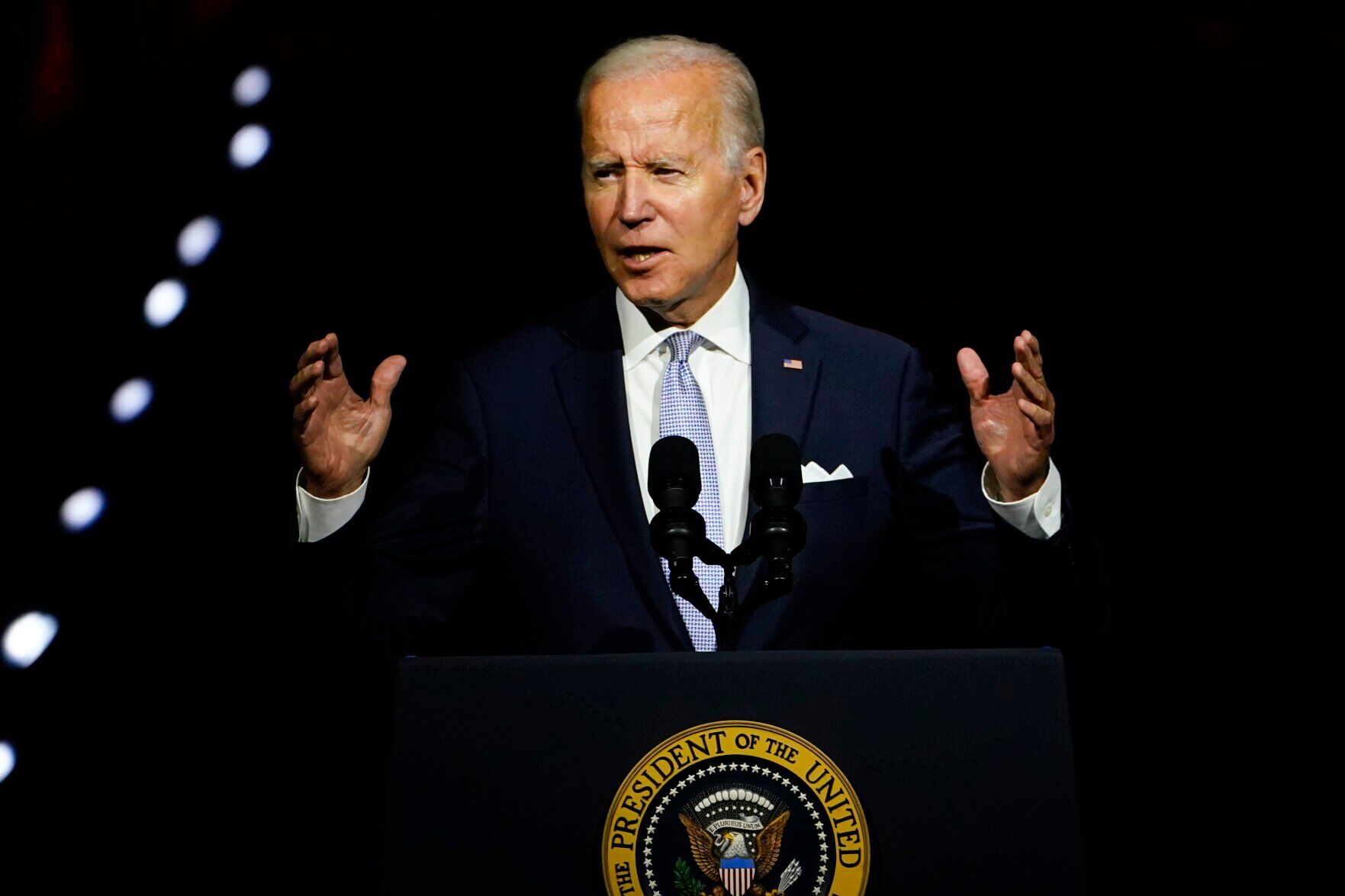 Biden says Trump, allies threaten democracy
