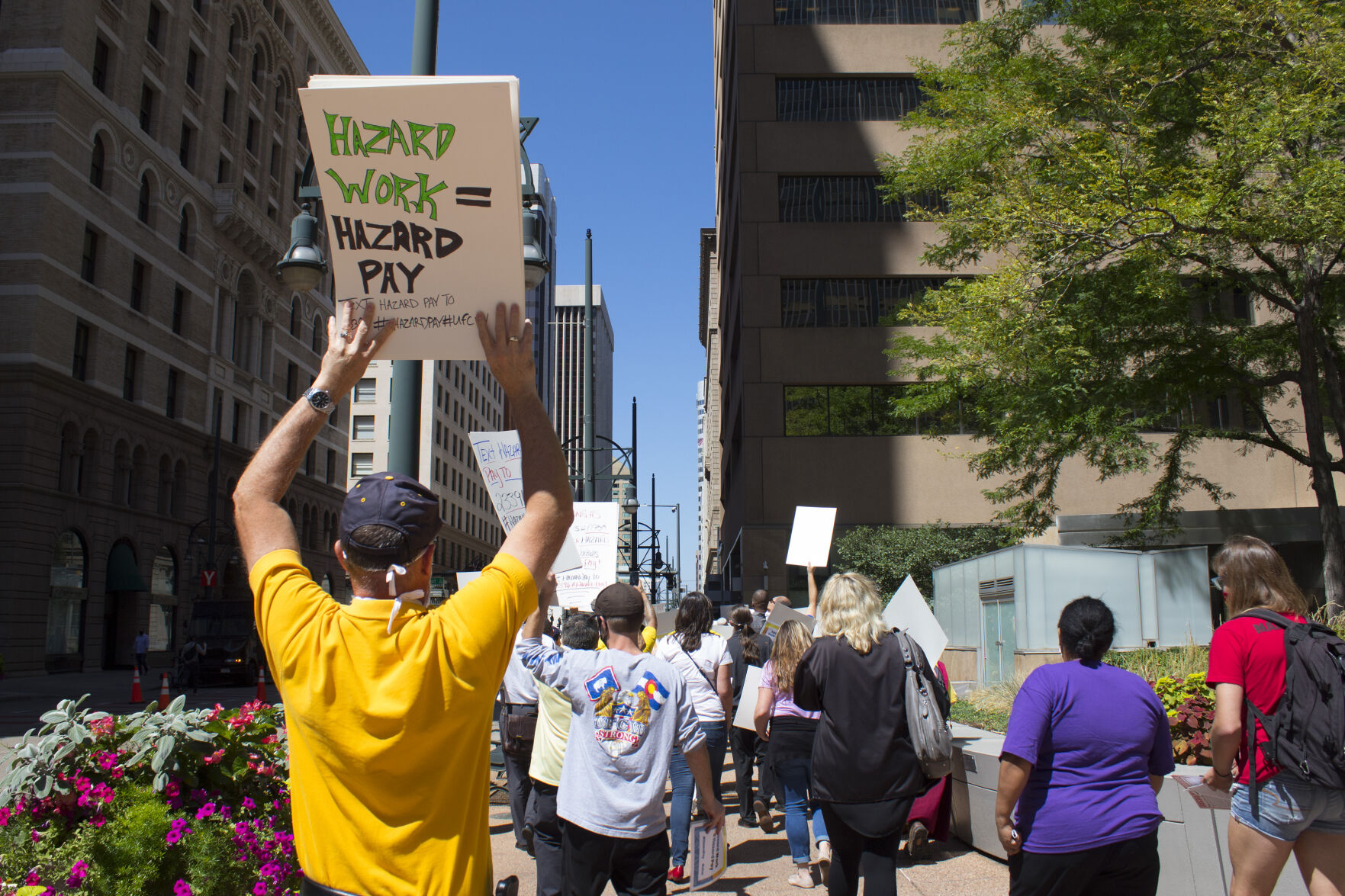 Labor union coalition demands increased unemployment, hazard pay during national day of action