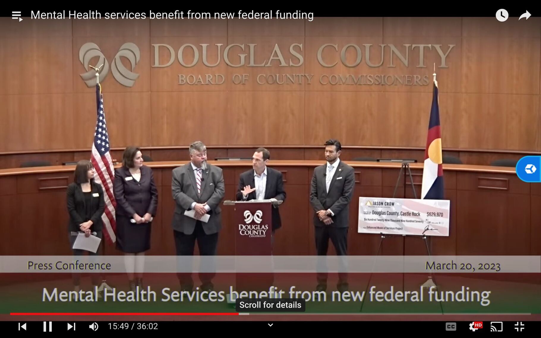 Douglas County receives $600,000 to address youth mental health crisis