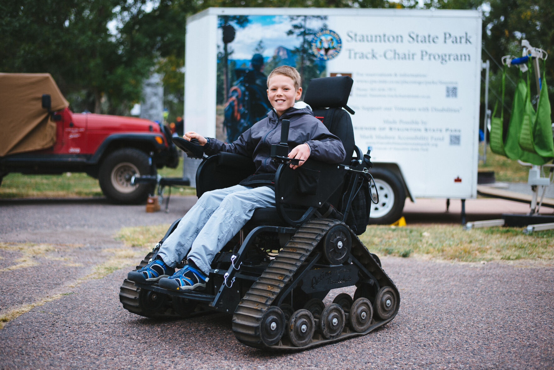Staunton State Park offering chair trips on trails for people with disabilities