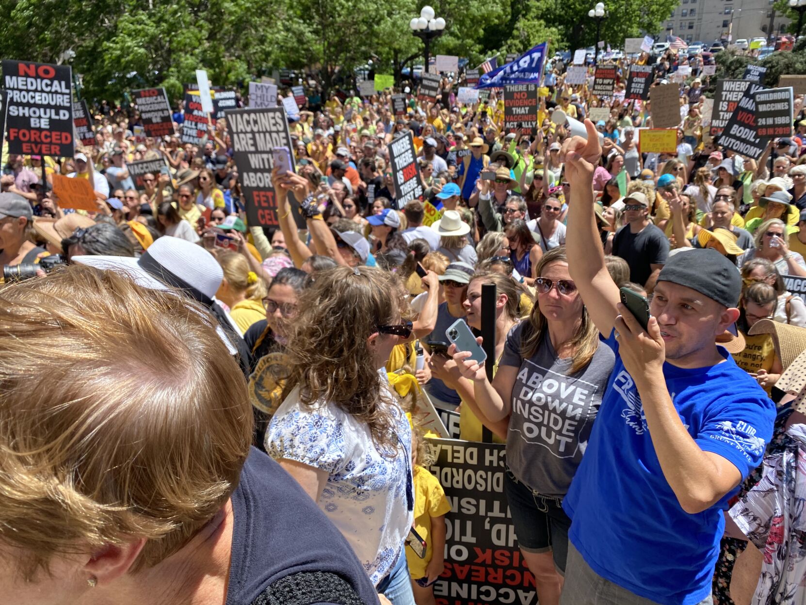 In rare Sunday session, immunization bill advances amid anti-vaccination protest