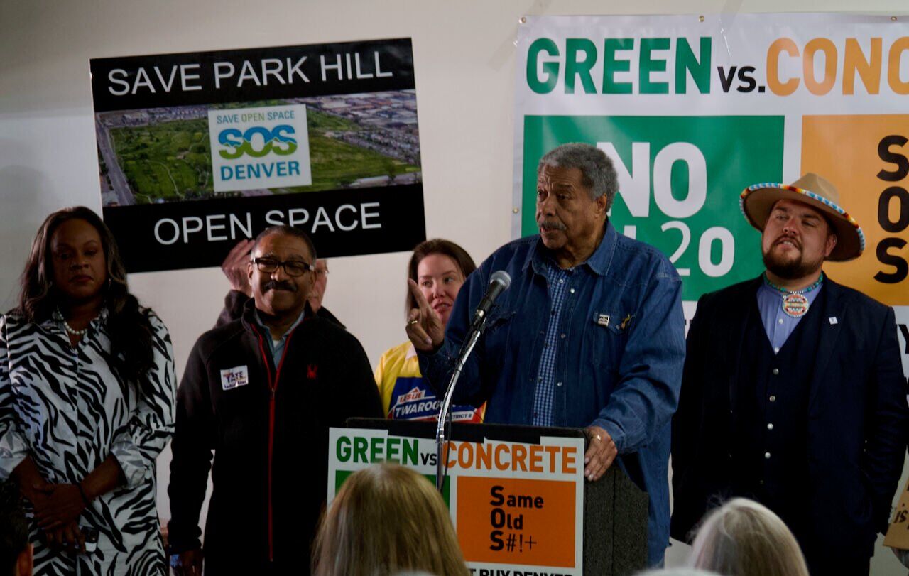 Rally against Park Hill redevelopment draws Wellington Webb, other politicos