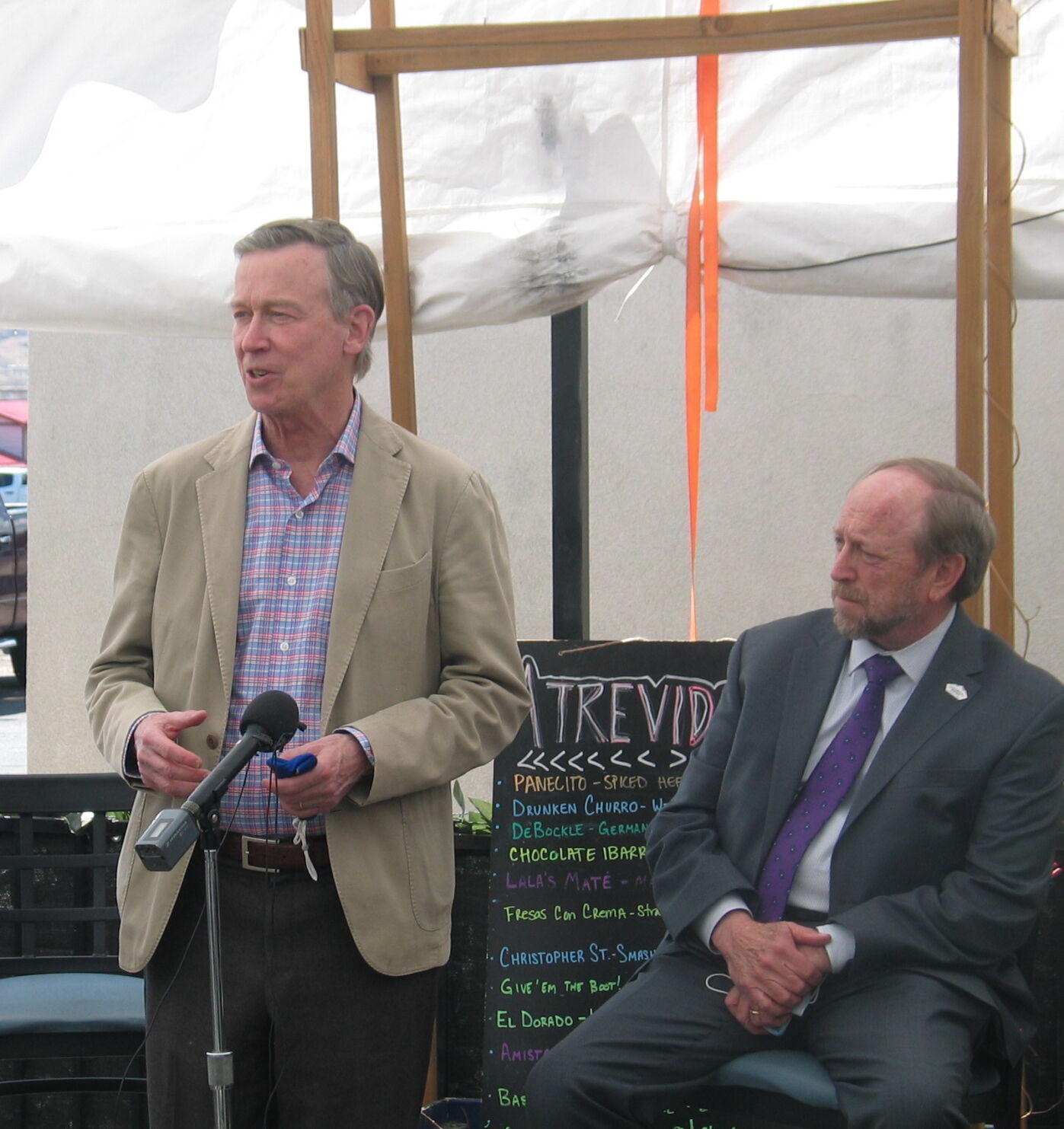 Hickenlooper touts $28 billion relief program in visit to Springs brewery