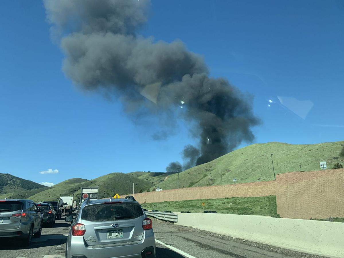 I-70 tanker fire near Morrison