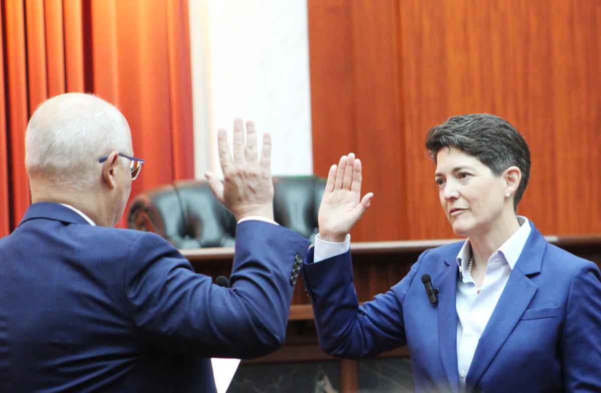 Monica Márquez swearing-in as chief justice