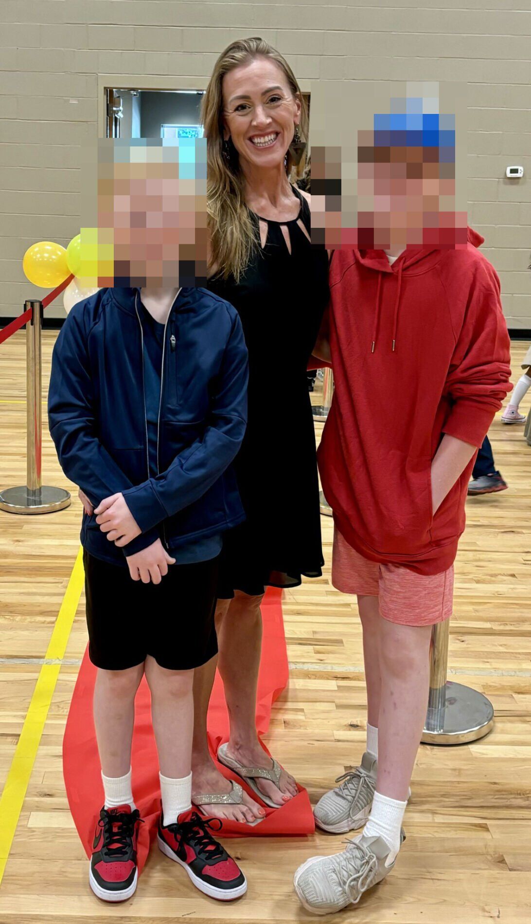 Rachel Pickrel-Hawkins and sons