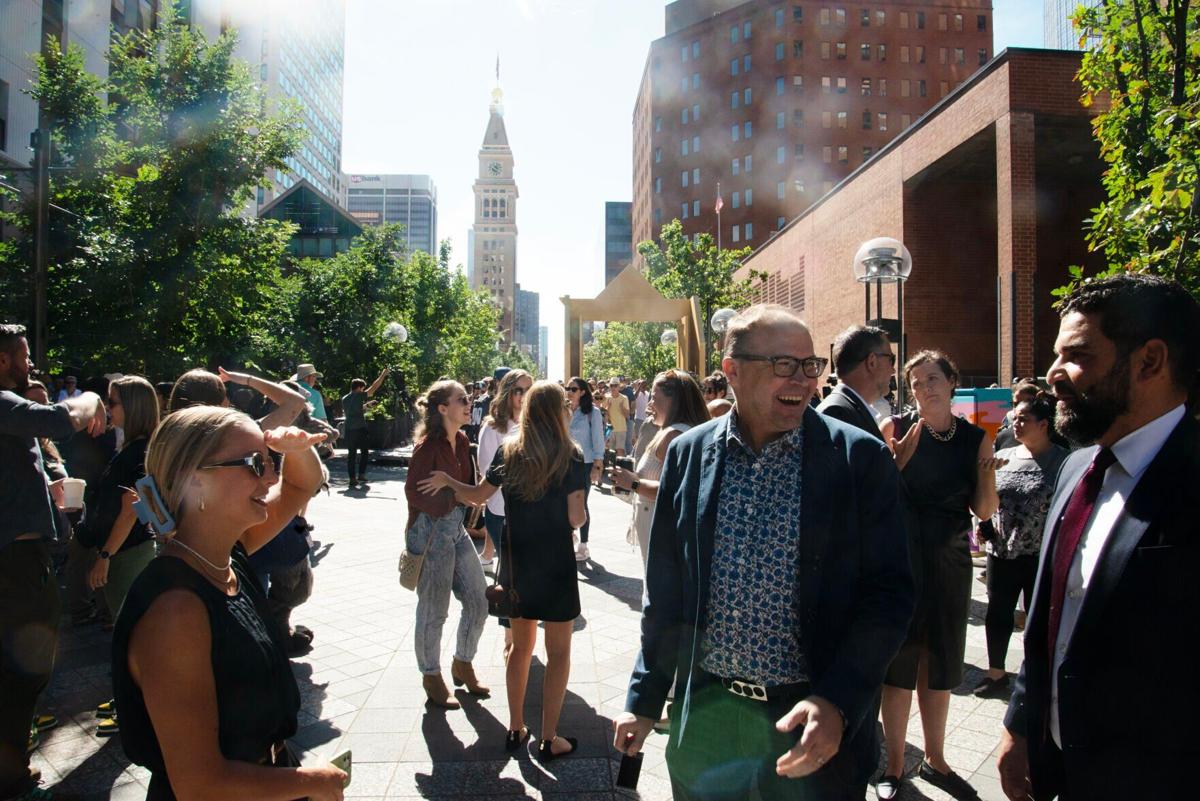 Denver officials hold a ceremony to commemorate the re-opining of several blocks of the 16th Street Mall (copy)