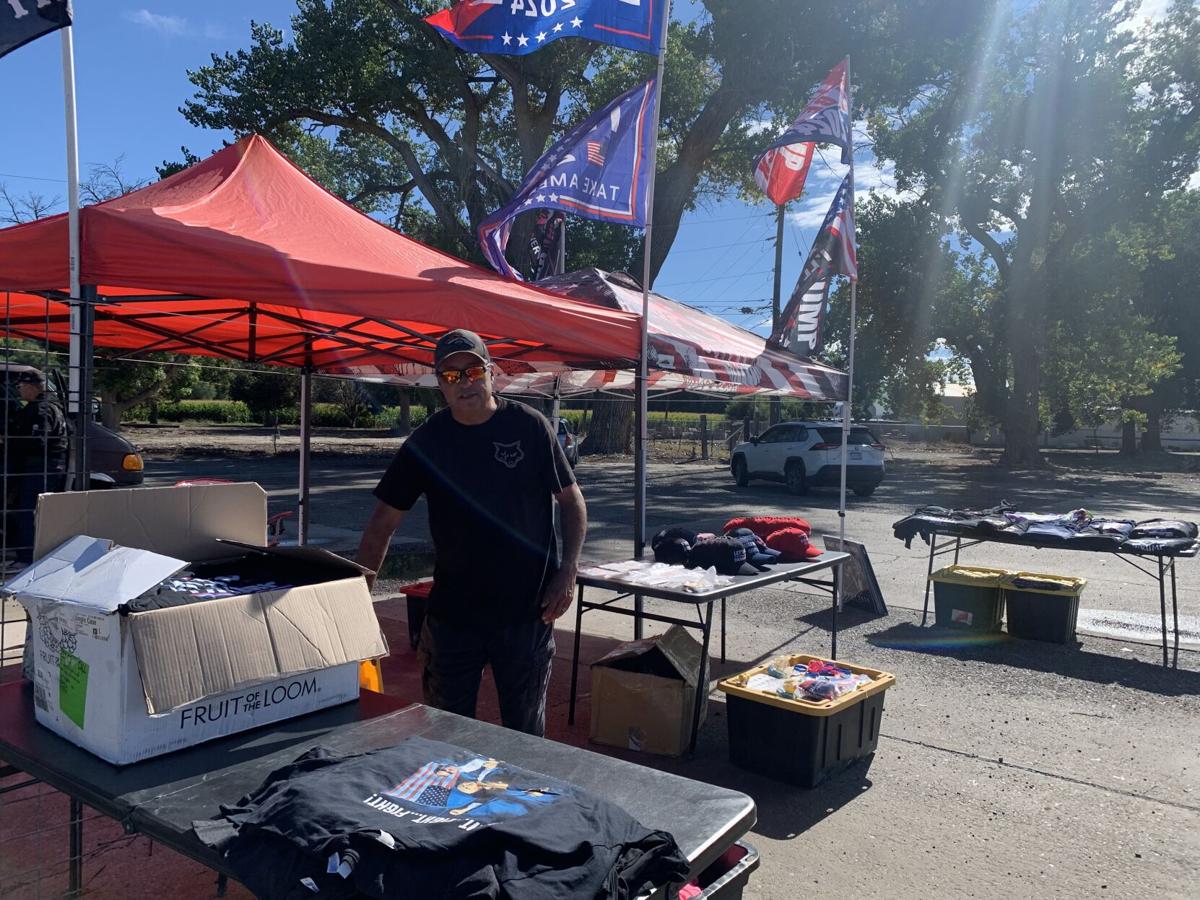 The Trump roadside sign stand outside of Delta