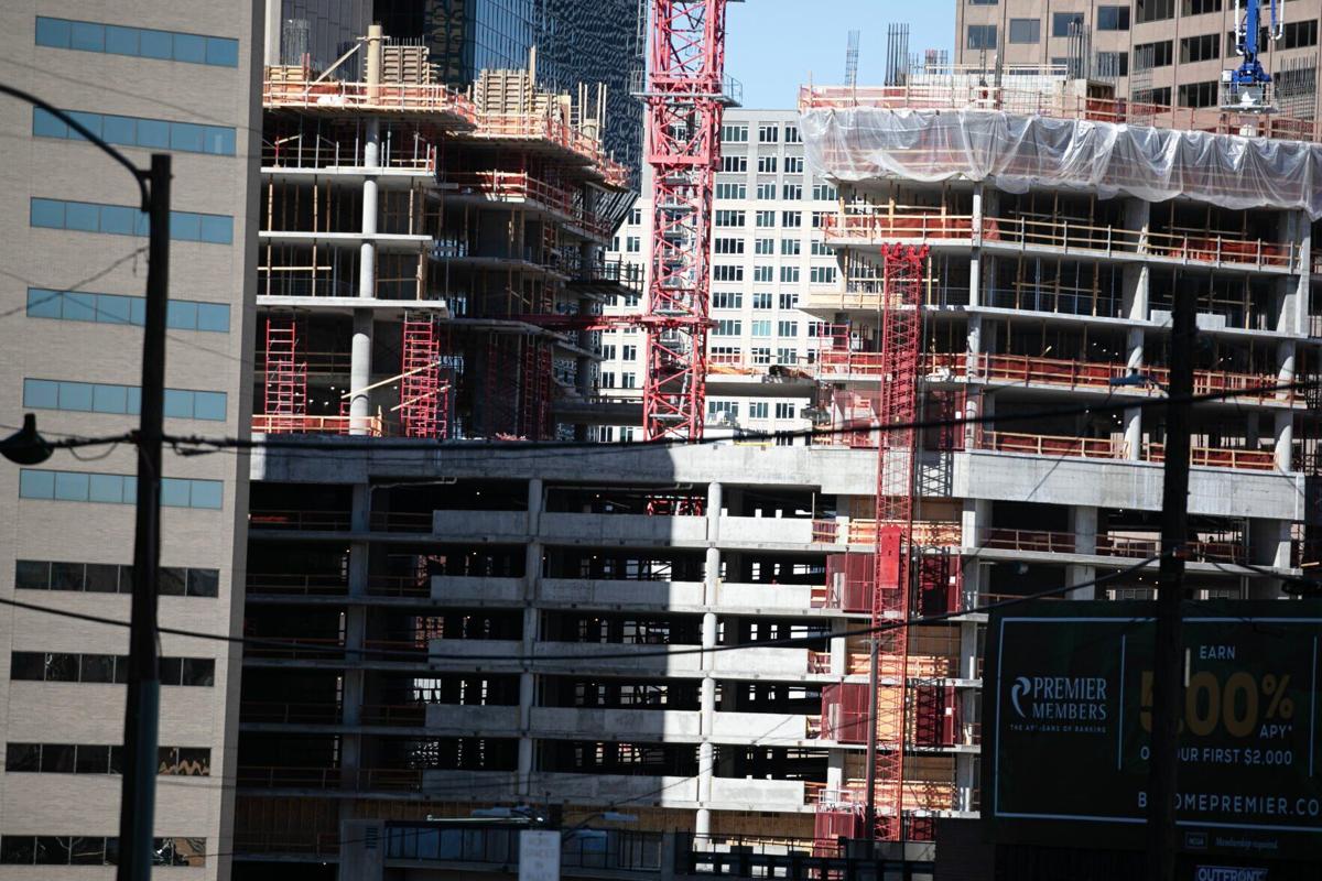 Construction continues at the corner of Glenarm and Broadway (copy)