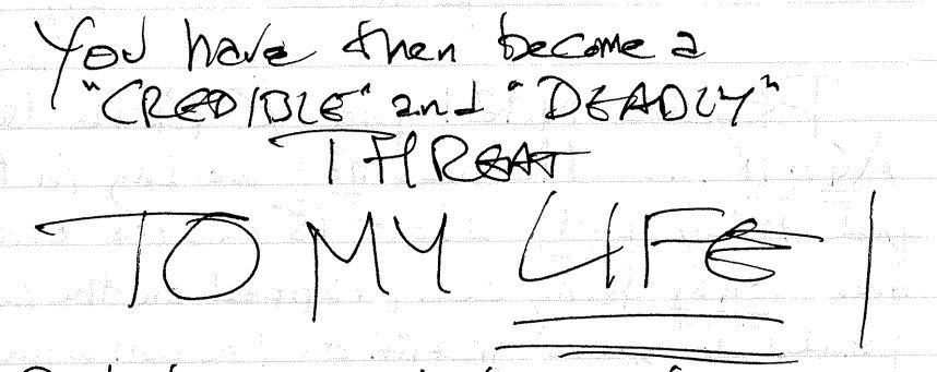 Czajkowski letter