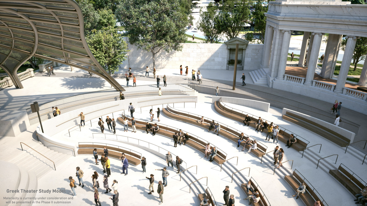 Curved seating