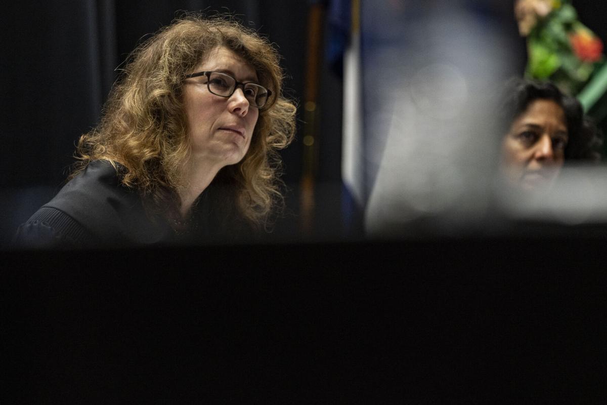 Judge Stephanie Dunn at Fort Lupton High School