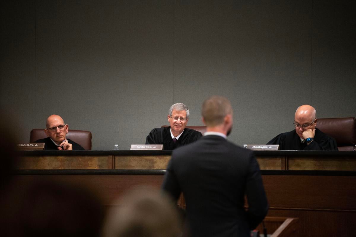 Justices Carlos Samour, Rich Gabriel, Brian Boatright