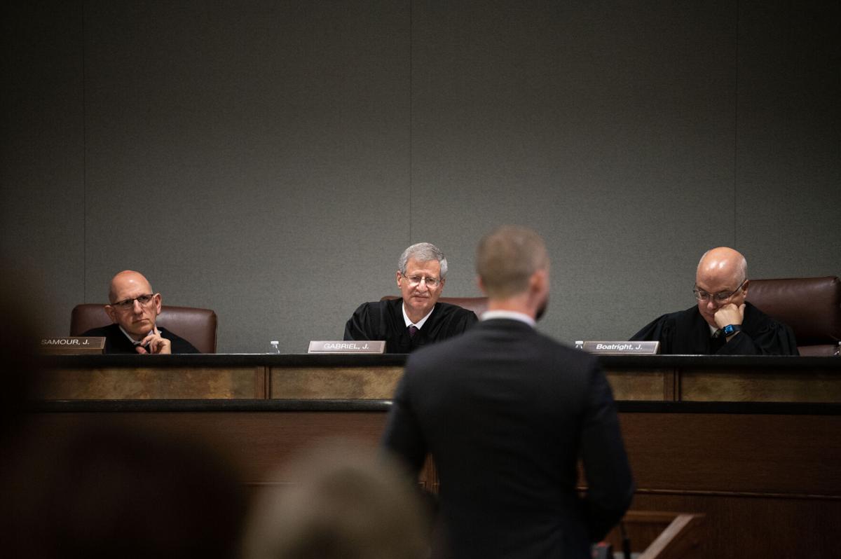 Justices Carlos Samour, Rich Gabriel, Brian Boatright